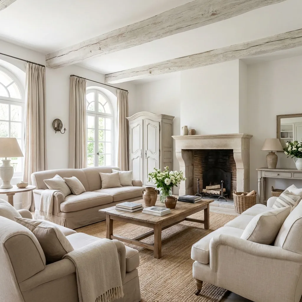 Interior de casa de pueblo cuidada